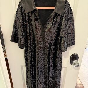 Sequin Black Dress